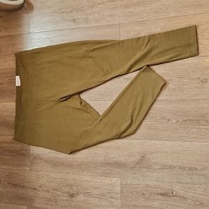 NWT Sonoma Women's Leggings 2X Olive Green Plus Size Mid Rise All Day Comfort